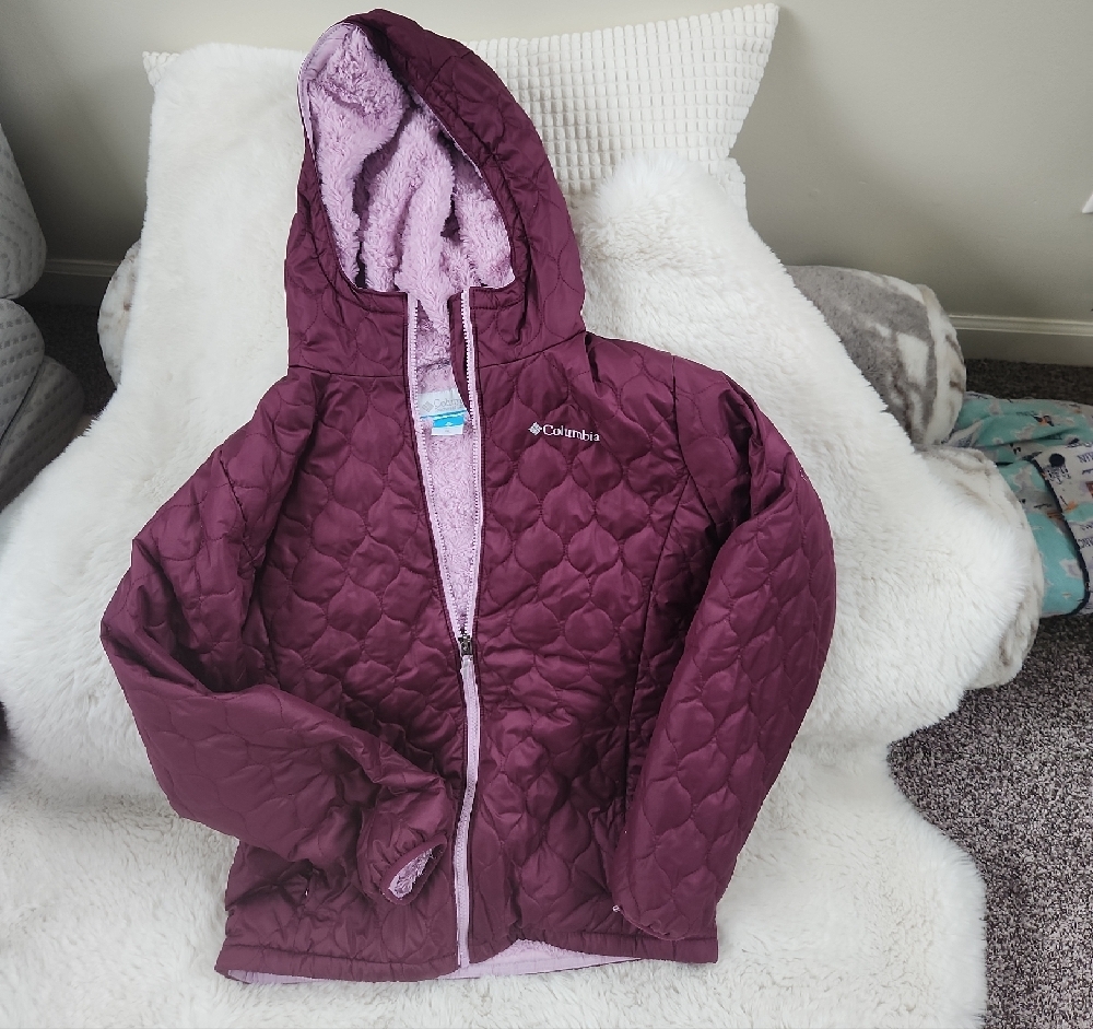 Columbia Fleece Lined Midweight Coat Girls XL